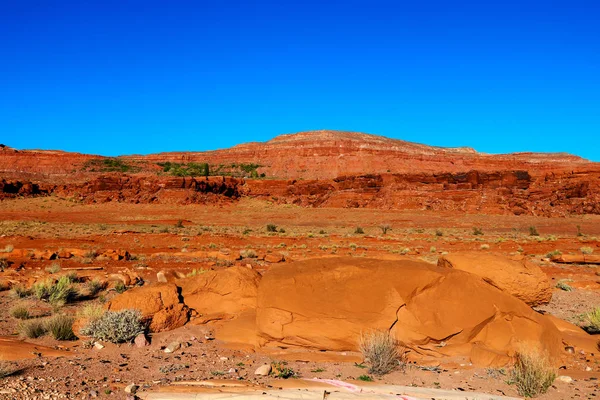 Naturalne Piękno Czerwonych Skalnych Kanionów Piaskowca Sedona Arizonie — Zdjęcie stockowe