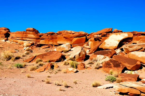 Piękny Krajobraz Wielkie Pomarańczowe Kamienie Widok Panoramiczny Utah Stany Zjednoczone — Zdjęcie stockowe