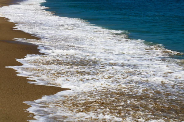 Kustlinje Och Vågor Stranden Los Angeles Usa — Stockfoto