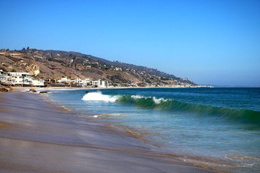 Venice Beach Kaliforniya hava - kum, deniz, sörf ve evler