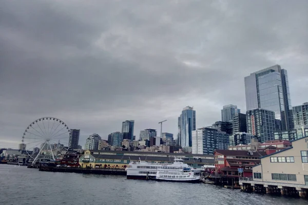 Letecká Dron Fotografie Seattle Usa — Stock fotografie