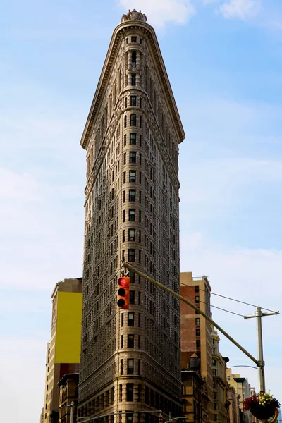 Будівлі Флетайрон Видом Серпня 2018 Року Нью Йорк Сша Flatiron — стокове фото