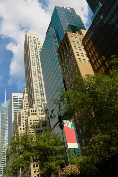 New York - 25 Ağustos 2018: New York gökdelenler