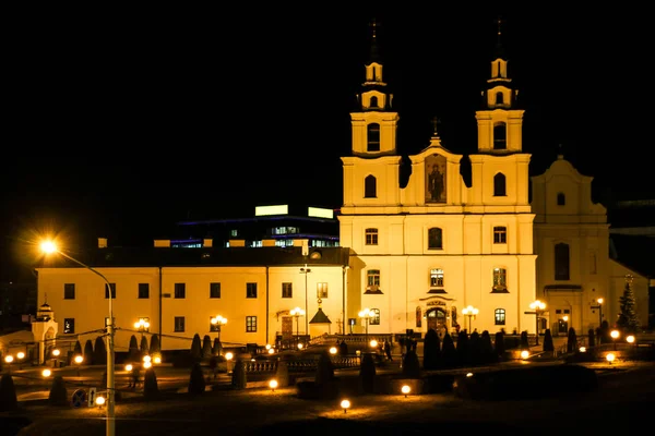 Minsk República Bielorrusia Noviembre 2018 Otoño Templo Del Descenso Del — Foto de Stock