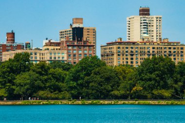 New York, Amerika Birleşik Devletleri - 30 Ağustos 2018: New York City. Manhattan Merkez Parkı'ndan görünümü