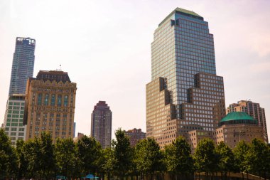 New York, ABD - 2 Eylül 2018: New York City Manhattan Midtown güneşli gün, sokak