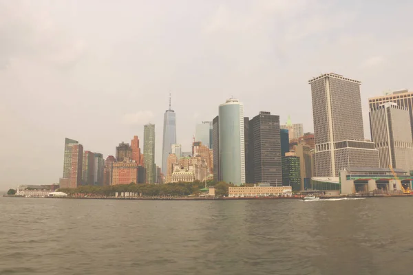 New York États Unis Août 2018 Vue Sur Manhattan Depuis — Photo