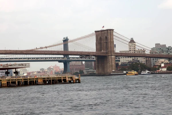 Brooklyn Bridge New York City Famous Landmark Usa Morning Light — Stock Photo, Image