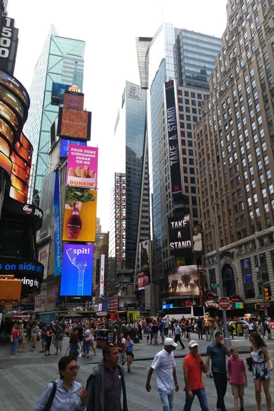 Nowy Jork Usa Sierpień 2018 Times Square Funkcjonalny Teatrów Broadwayu — Zdjęcie stockowe