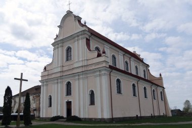 Golshany, Belarus - 1 Mayıs 2015: Görünüm, Church of St John the Baptist Golshany, Beyaz Rusya