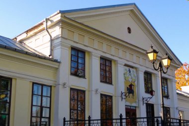 Pastavy, Belarus - 6 Ekim 2018: Tyzenhaus Postavy sarayda.