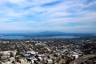 Seattle, ABD, 30 Ağustos, Seattle kenti 2018:Aerial.