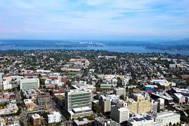Seattle, ABD, 30 Ağustos, Seattle kenti 2018:Aerial.