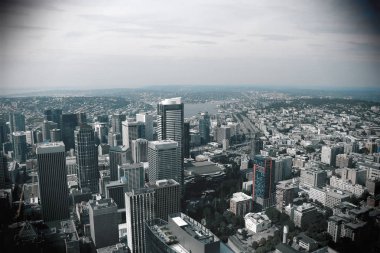 Seattle, ABD, 31 Ağustos 2018: Downtown Seattle, Washington.