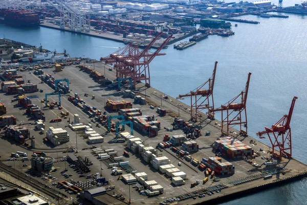Seattle, EE.UU., 31 de agosto de 2018: Vista del envío de contenedores en Seattle . — Foto de Stock