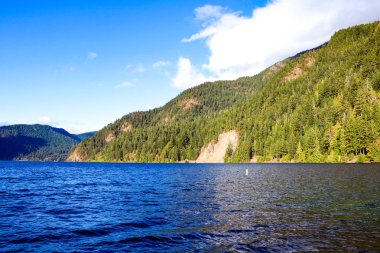 Lake Crescent Olimpiyat Ulusal Parkı, Washington, ABD.
