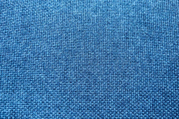 Fond bleu abstrait flou, tissu, motif, gros plan . — Photo