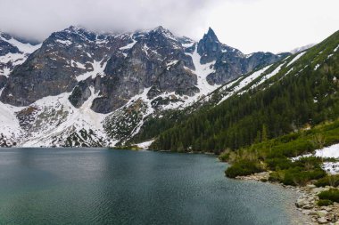 Polonya Tatra dağları Morskie Oko gölü. Doğa