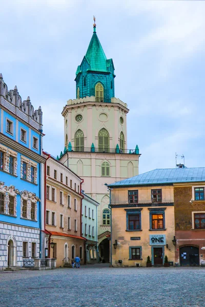 Lublin, Polonia, 10 de mayo de 2019: Casco antiguo de Lublin . — Foto de Stock