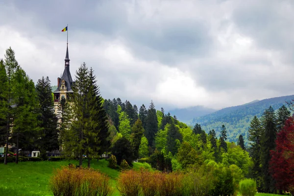 Sinaia, Romania, May 17, 2019: Peles Castle Architecture Details. — Stock Photo, Image