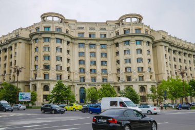 Bükreş, Romanya, 18 Mayıs 2019: Bükreş 'teki eski güzel binalar.