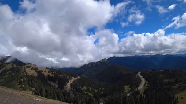 Vacker Utsikt Över Bergsvägar Amerika — Stockvideo