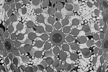 Güzel büyük bir avizenin alt manzarası.