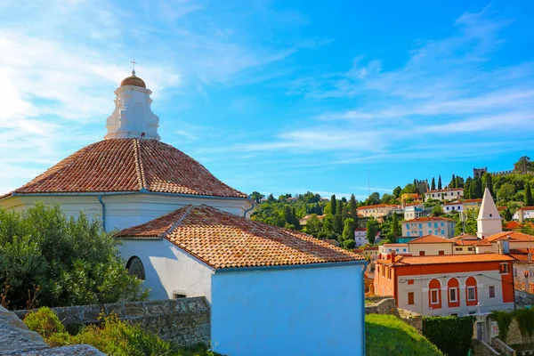 Arquitetura Cidade Piran Eslovênia — Fotografia de Stock