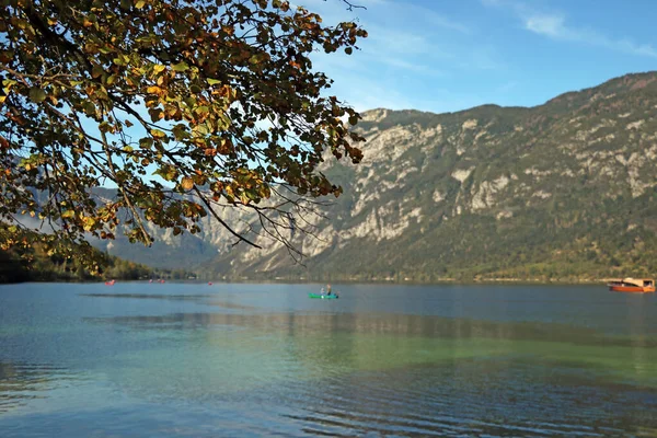 Гарний Вид Гірське Озеро Восени — стокове фото