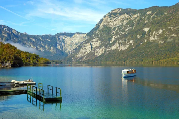 Бохінське Озеро Національному Парку Триглав Словенія — стокове фото