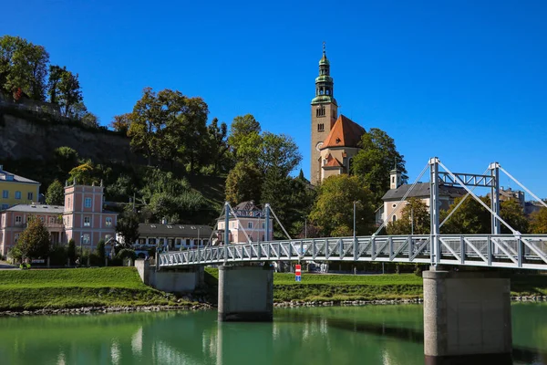 Зальцбург Австрия Сентября 2019 Красивый Вид Город Зальцбург — стоковое фото