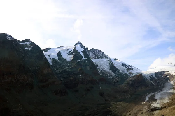 Vue Sur Les Montagnes Enneigées Grossglockner High Alpine Road Autriche — Photo