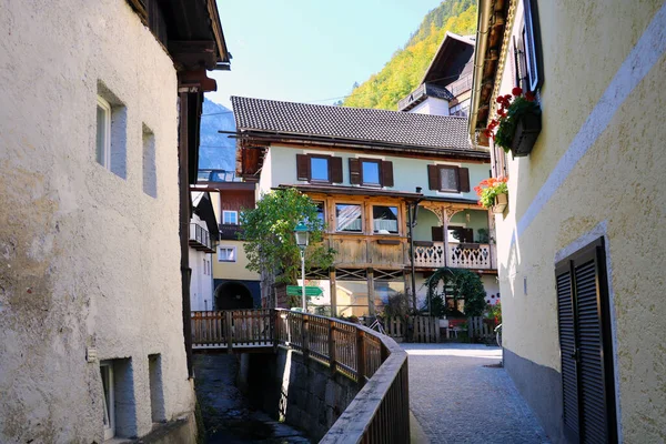 Hallstatt Austria September 2019 Narrow Streets Town Hallstatt — Stock Photo, Image