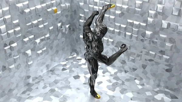 Gelecek. Özel oda onun öğesinde siyah uzaylı hits.