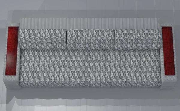 Tasarımcı kanepe. İle 3ds max oluşturdu. döşemelik kumaş.