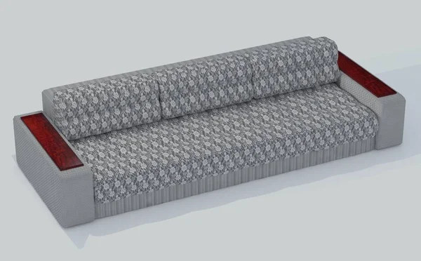 Tasarımcı kanepe. İle 3ds max oluşturdu. döşemelik kumaş.