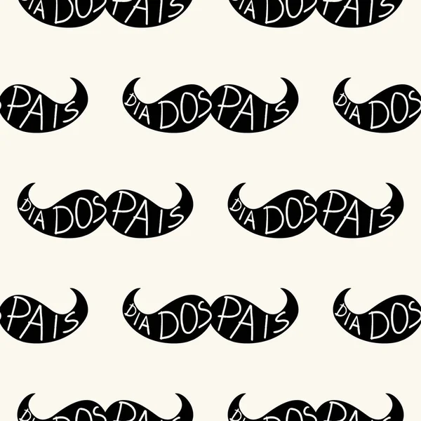 Seamless Geometric Pattern For Fathers Day Dia Dos Pais Lettering In Shape Of Mustache Tileable Vector Background Trendy Illustration For Wrapping Paper Banner Invitation Stock Images Page Everypixel