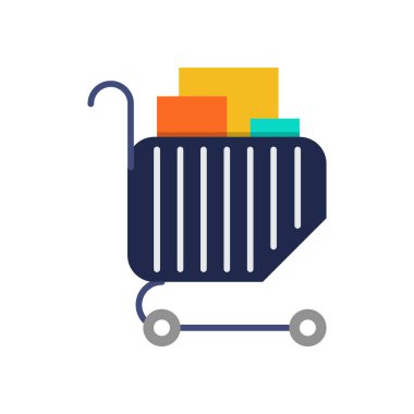 İndirimli düz simge, illüstrasyon