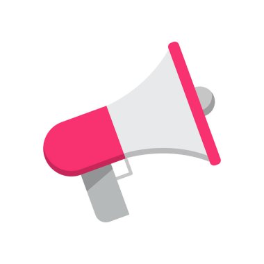 reklam düz simgesi, illüstrasyon