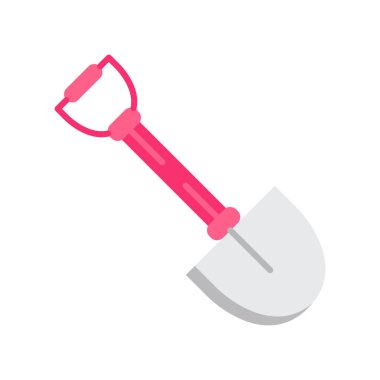 Kazı, ekipman, teçhizat, onarım, kürek, araç, iş düzlüğü simgesi, illüstrasyon