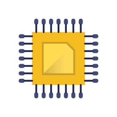Elektronik düz simge, illüstrasyon