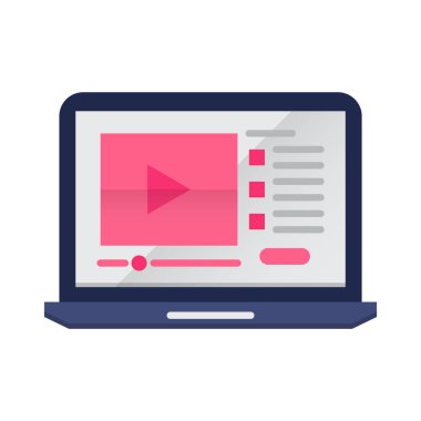 Çevrimiçi Ders düz simgesi