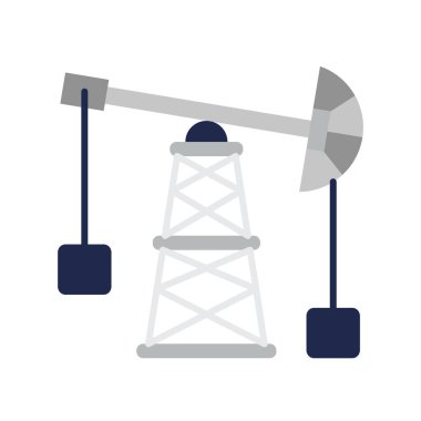 Petrol pompa düz simgesi