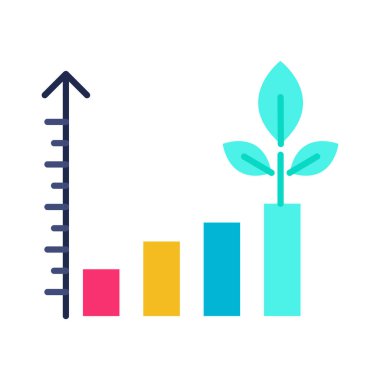 pil performans düz simgesi