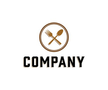 Restoran Logosu Tasarım Şablonu. Gıda Logosu Tasarım Vektörü.