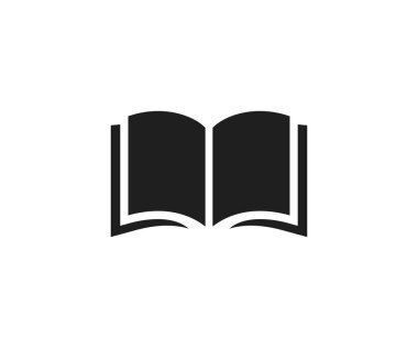 Book icon vector illustration. Open book icon.