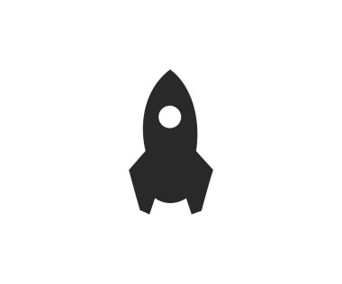 Rocket vector icon design template. Rocket vector sign