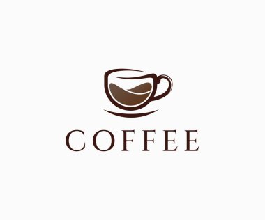 Coffee Logo design. Coffee shop minimal style logo design