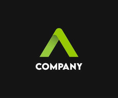 A letter logo design. A logo design template.