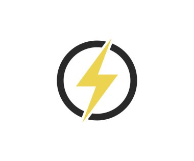 Lightning bolt symbol. Electricity power icon. Electricity vector icon. Energy icon vector